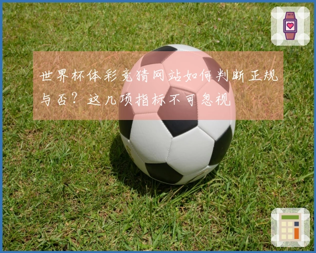 世界杯体彩竞猜网站如何判断正规与否?这几项指标不可忽视